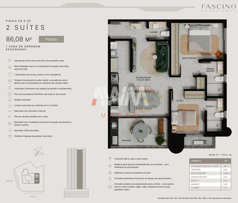 Apartamento, 2 quartos, 86 m² - Foto 3