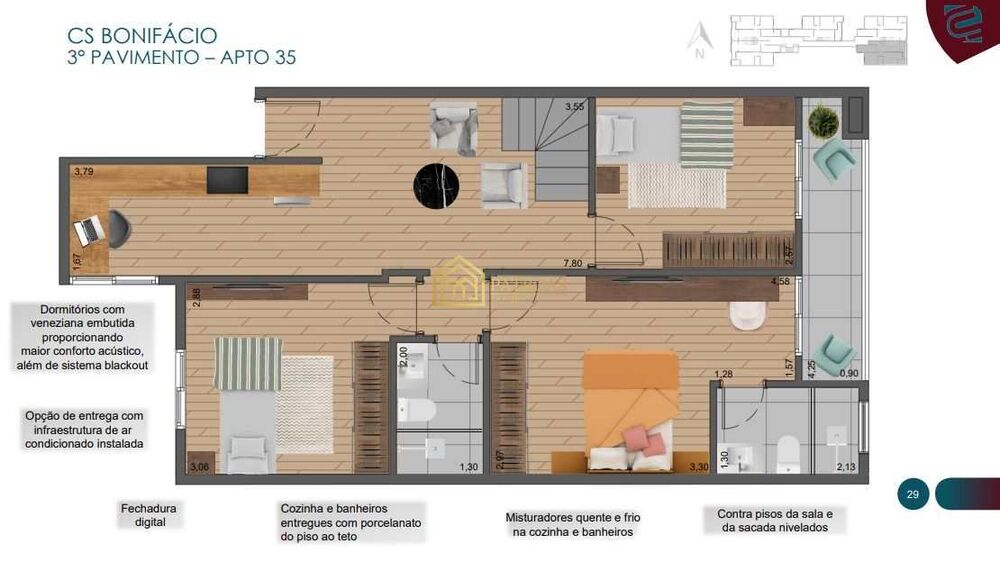 Cobertura, 2 quartos, 126 m² - Foto 16