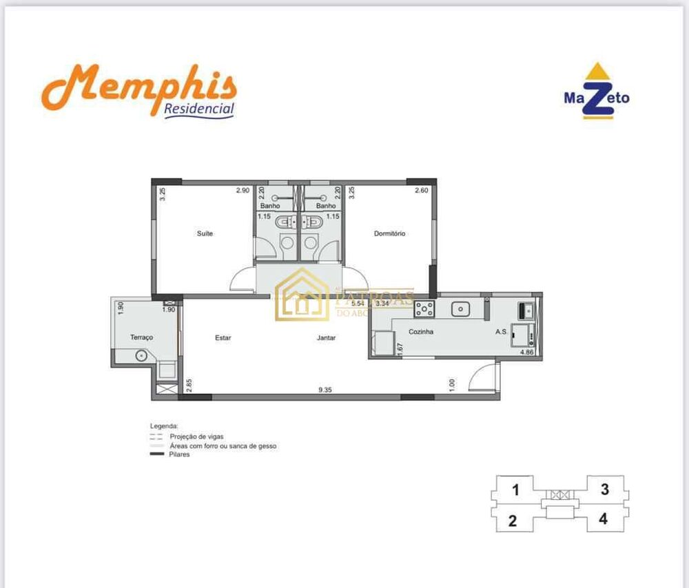 Apartamento, 2 quartos, 63 m² - Foto 2