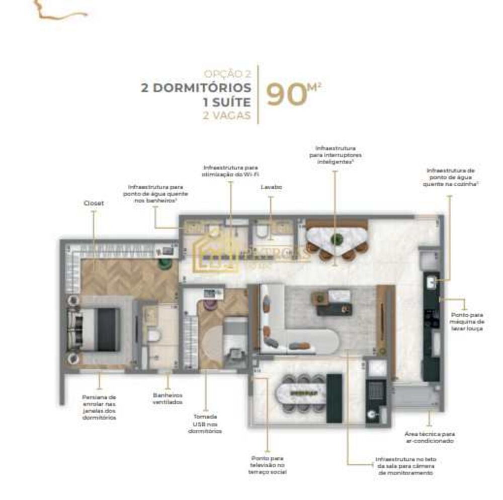 Apartamento, 2 quartos, 90 m² - Foto 15