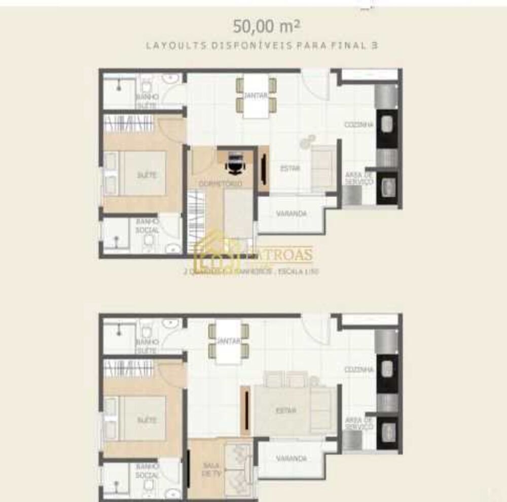 Apartamento, 2 quartos, 50 m² - Foto 3