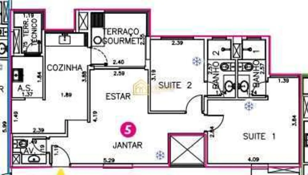 Apartamento, 3 quartos, 93 m² - Foto 6
