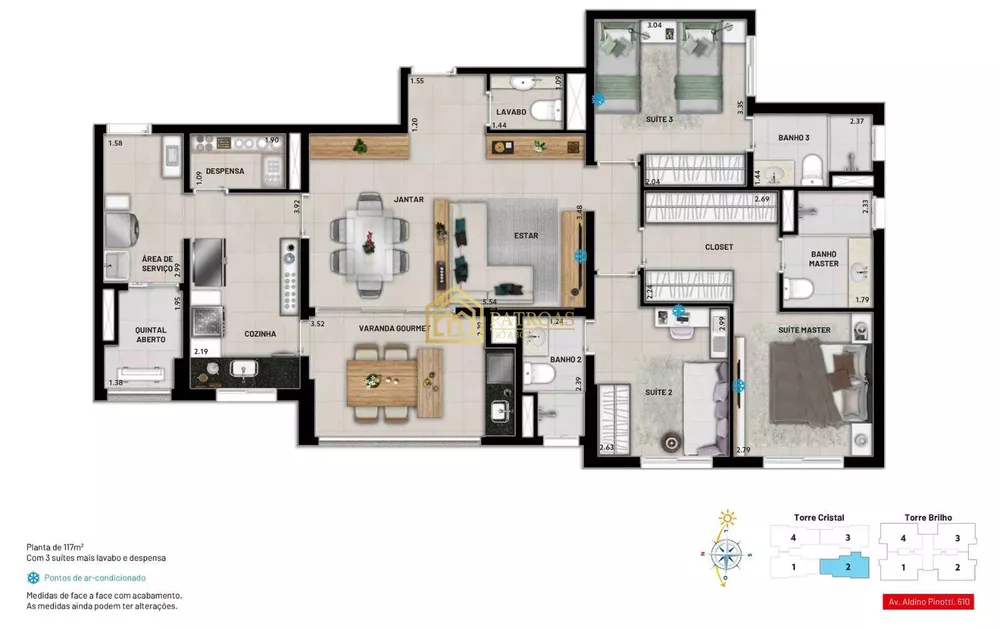 Apartamento, 3 quartos, 117 m² - Foto 11