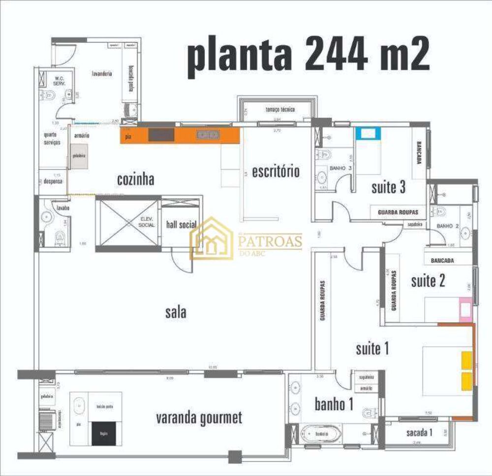 Apartamento, 3 quartos, 244 m² - Foto 23