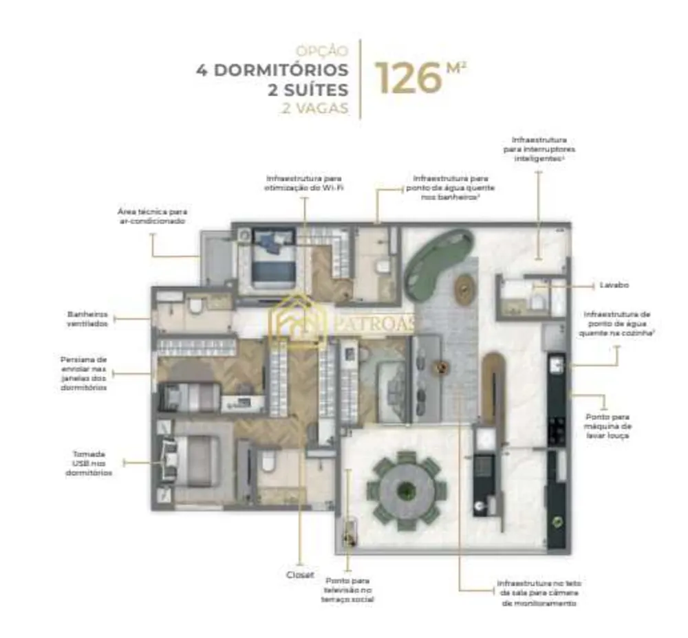 Apartamento, 3 quartos, 126 m² - Foto 16