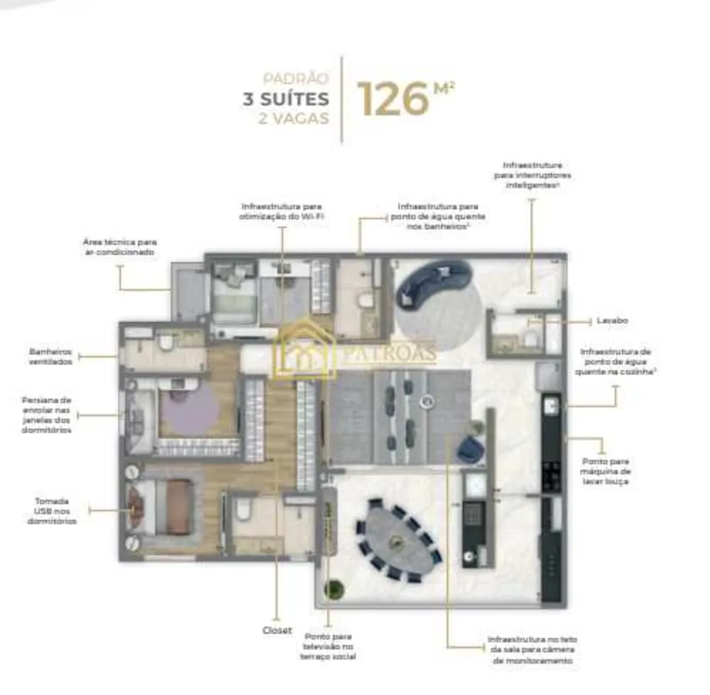 Apartamento, 3 quartos, 126 m² - Foto 15