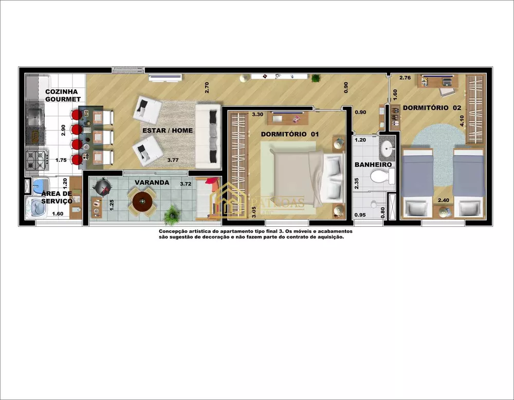 Apartamento, 2 quartos, 59 m² - Foto 11