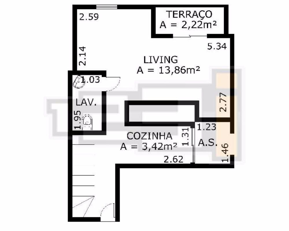 Apartamento, 1 quarto, 42 m² - Foto 3