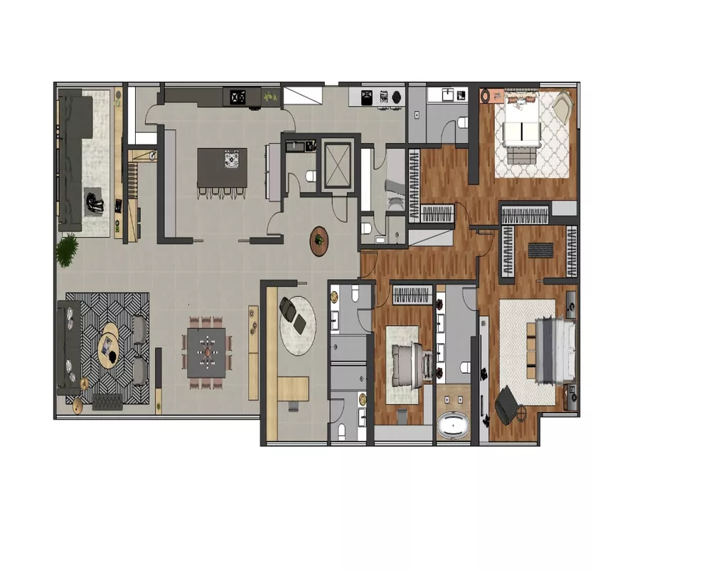 Apartamento à venda com 4 quartos, 310m² - Foto 2