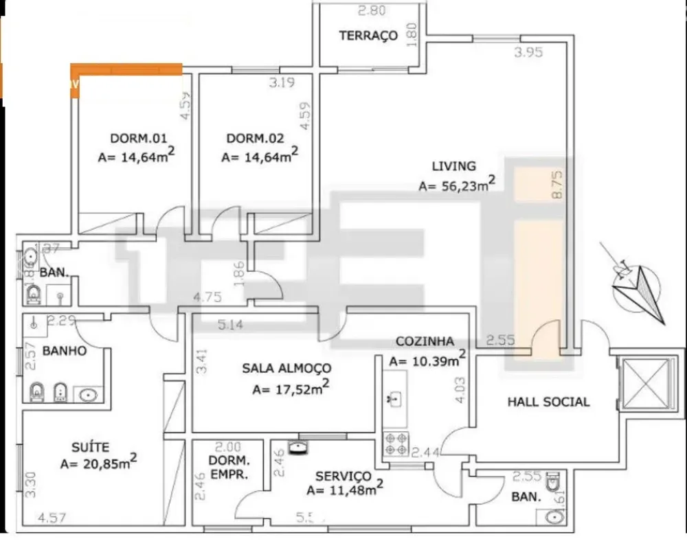 Apartamento, 3 quartos, 170 m² - Foto 12