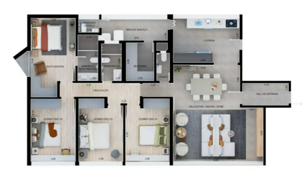 Apartamento, 4 quartos, 151 m² - Foto 9