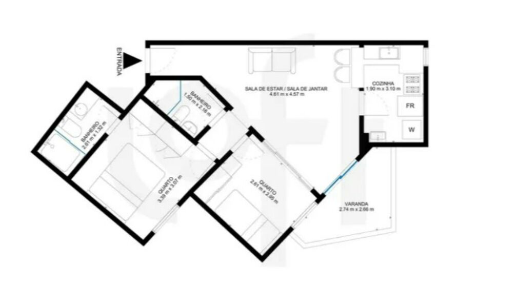 Apartamento, 2 quartos, 60 m² - Foto 3