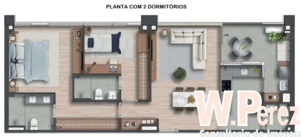Apartamento, 2 quartos, 87 m² - Foto 6