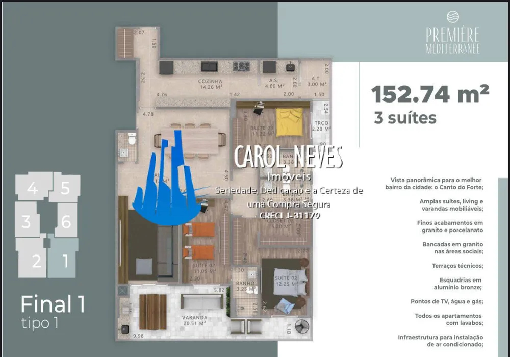 Apartamento, 3 quartos, 152 m² - Foto 5