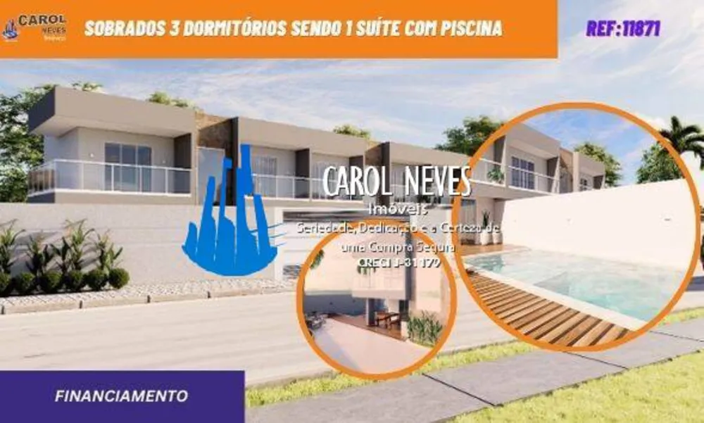 Sobrado, 3 quartos, 153 m² - Foto 1