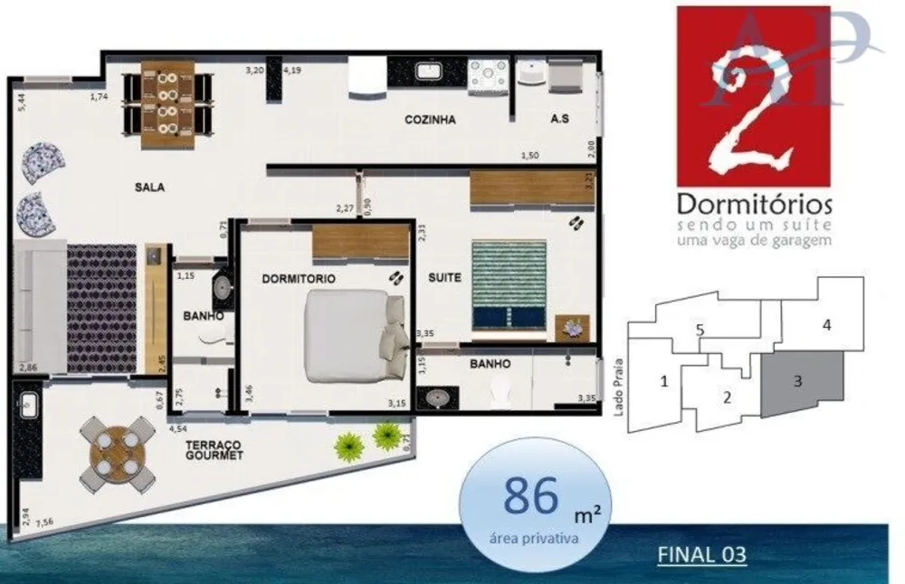Apartamento, 2 quartos, 86 m² - Foto 6
