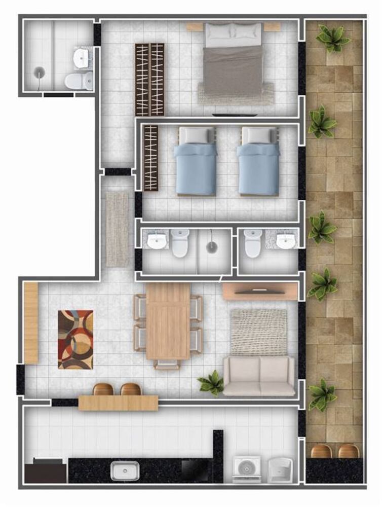 Apartamento à venda com 2 quartos, 97m² - Foto 11