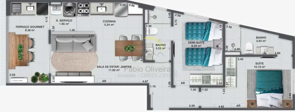 Apartamento, 1 quarto, 48 m² - Foto 15