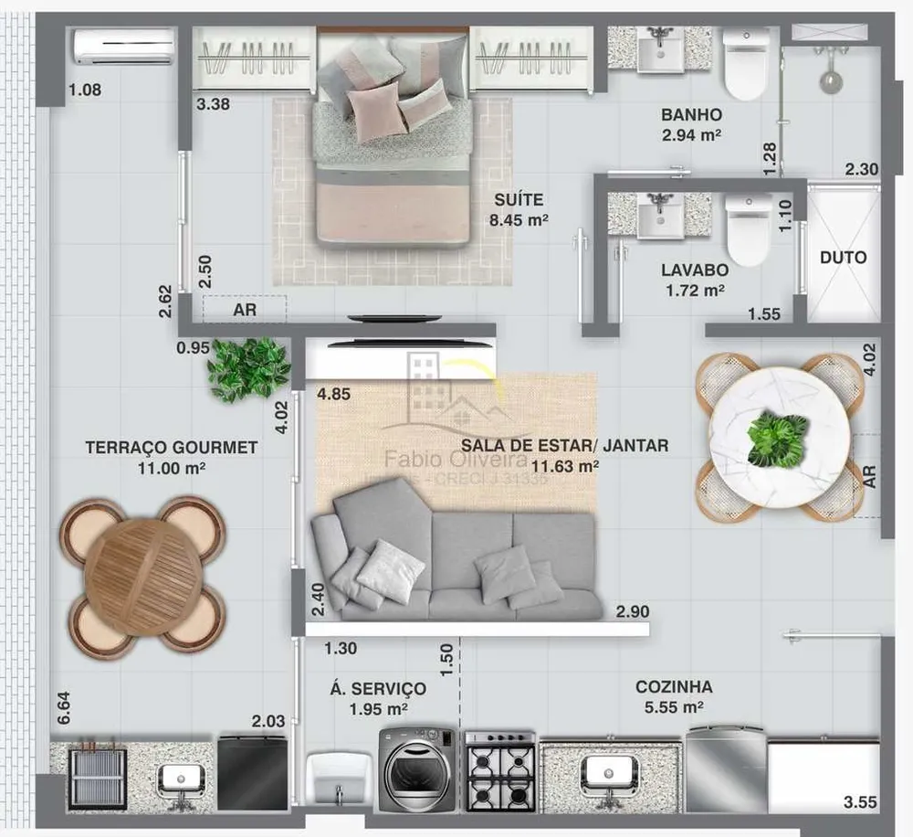 Apartamento, 1 quarto, 48 m² - Foto 13
