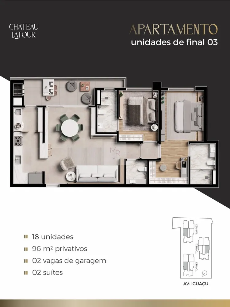 Apartamento, 2 quartos, 96 m² - Foto 7