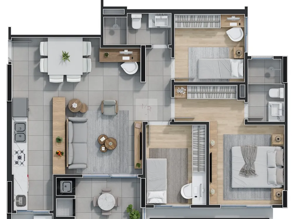 Apartamento, 3 quartos, 87 m² - Foto 3