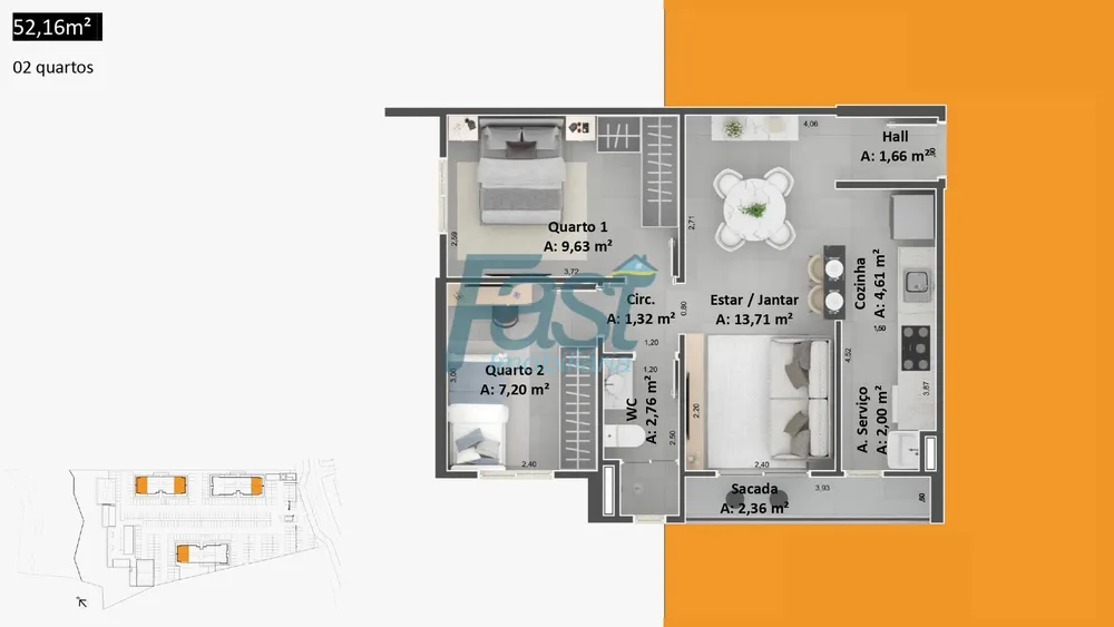 Apartamento, 3 quartos, 65 m² - Foto 5
