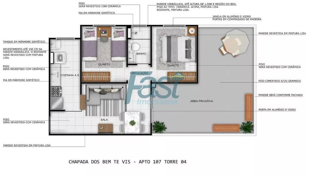 Apartamento à venda com 2 quartos, 42m² - Foto 10