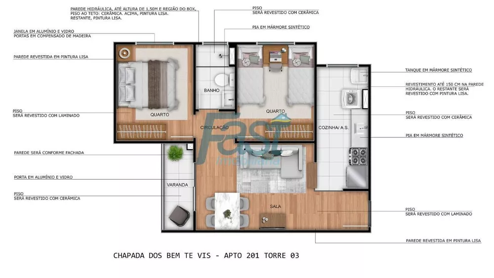 Apartamento à venda com 2 quartos, 42m² - Foto 11