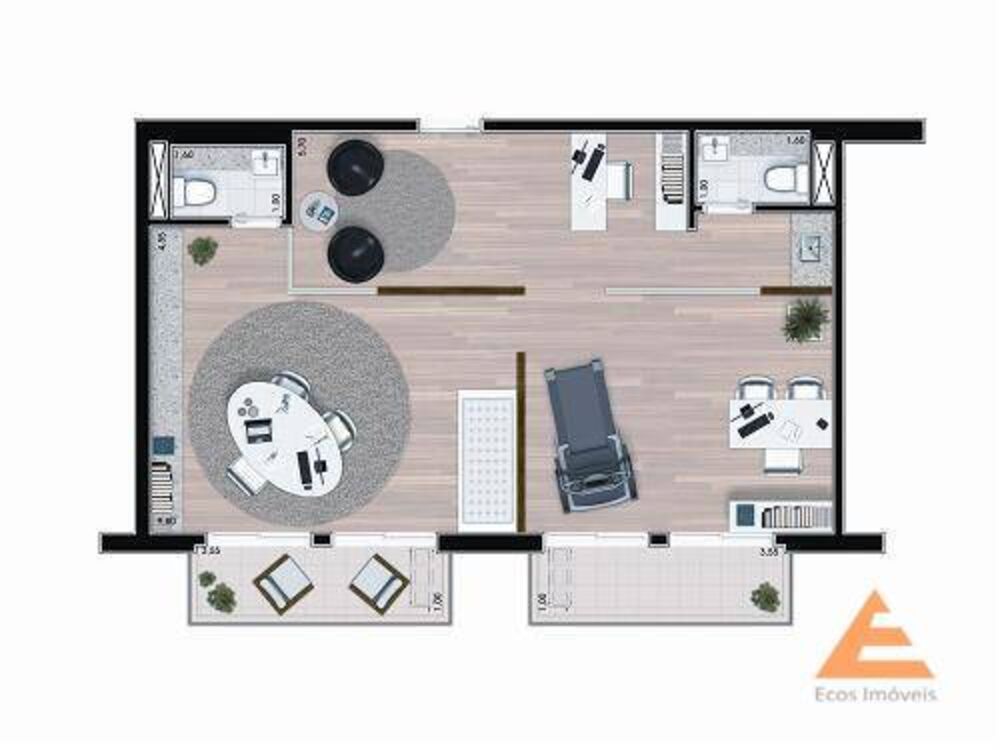 Sala-Conjunto, 34 m² - Foto 3