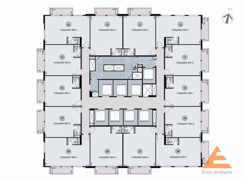 Conjunto Comercial-Sala para alugar, 75m² - Foto 16