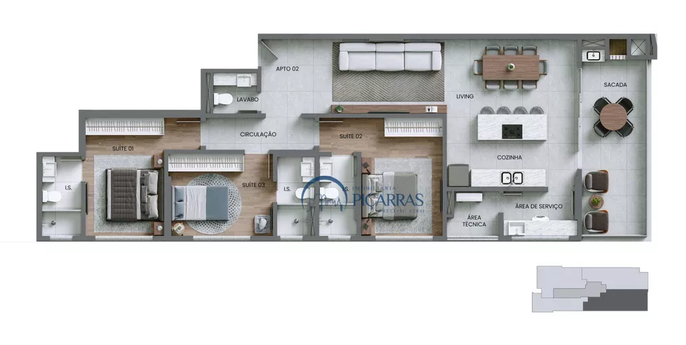 Apartamento, 3 quartos, 128 m² - Foto 31