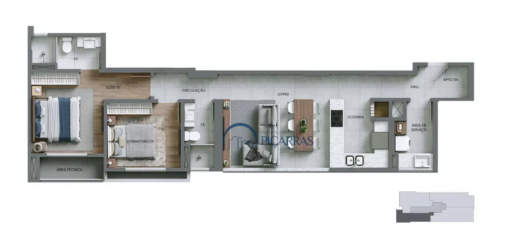 Apartamento, 3 quartos, 128 m² - Foto 8