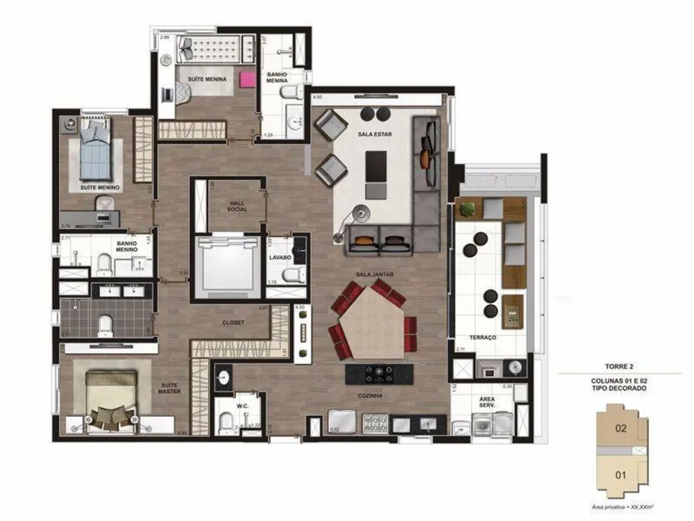 Apartamento, 4 quartos, 145 m² - Foto 4