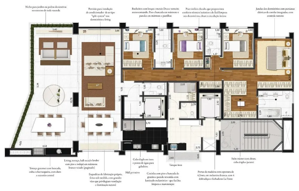 Apartamento, 4 quartos, 215 m² - Foto 2