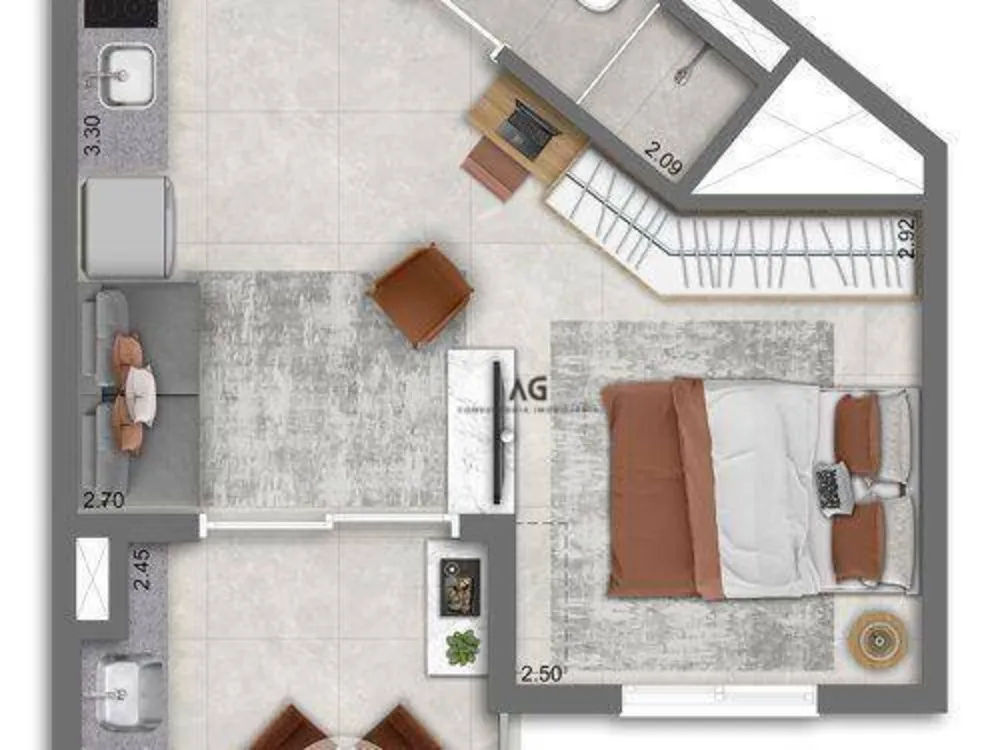 Kitnet-Studio, 27 m² - Foto 8