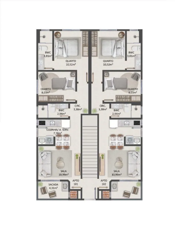 Apartamento, 2 quartos, 60 m² - Foto 11
