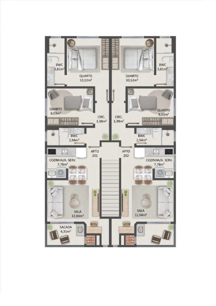 Apartamento, 2 quartos, 60 m² - Foto 5