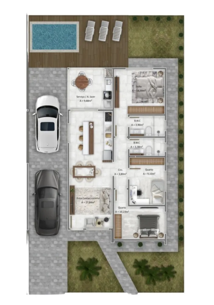 Casa, 3 quartos, 108 m² - Foto 9