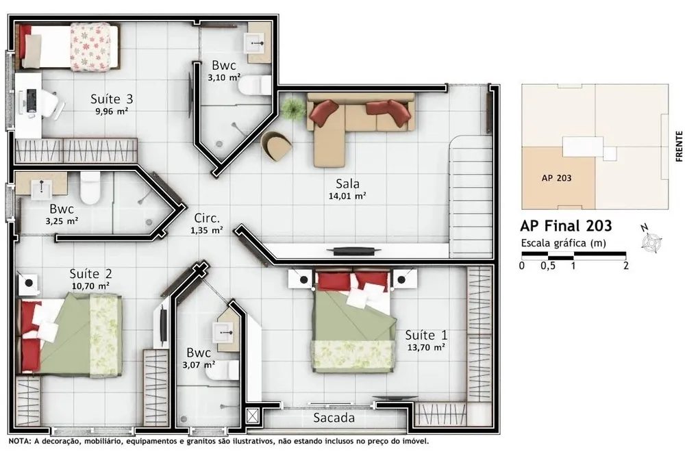 Apartamento, 3 quartos, 134 m² - Foto 4
