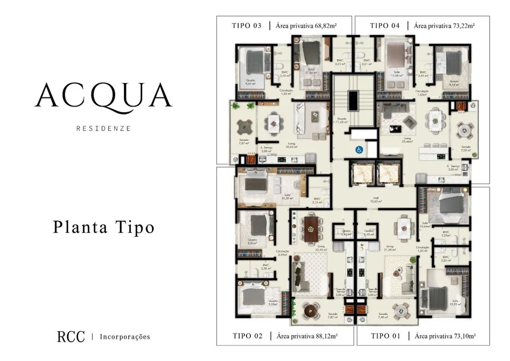 Apartamento, 3 quartos, 88 m² - Foto 2