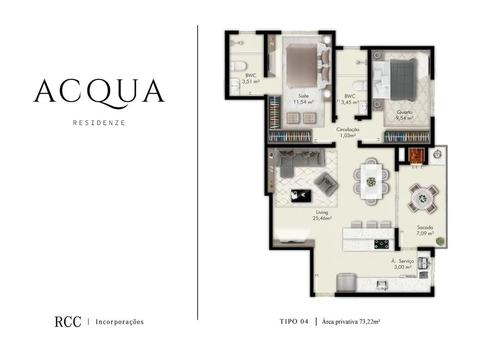 Apartamento, 3 quartos, 88 m² - Foto 3