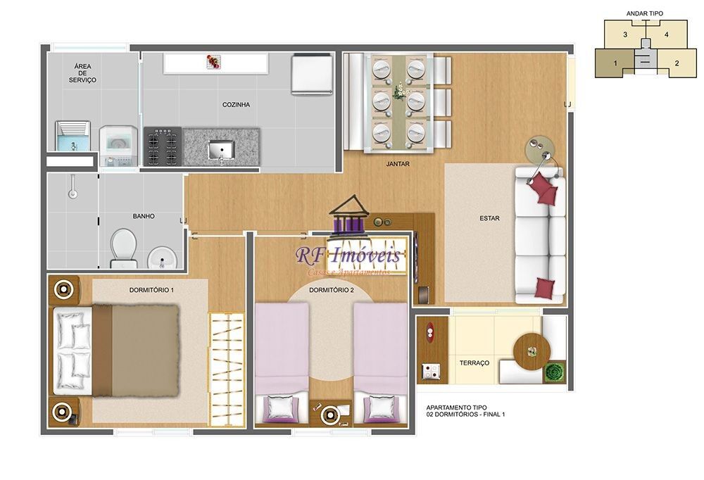 Apartamento, 2 quartos, 52 m² - Foto 11