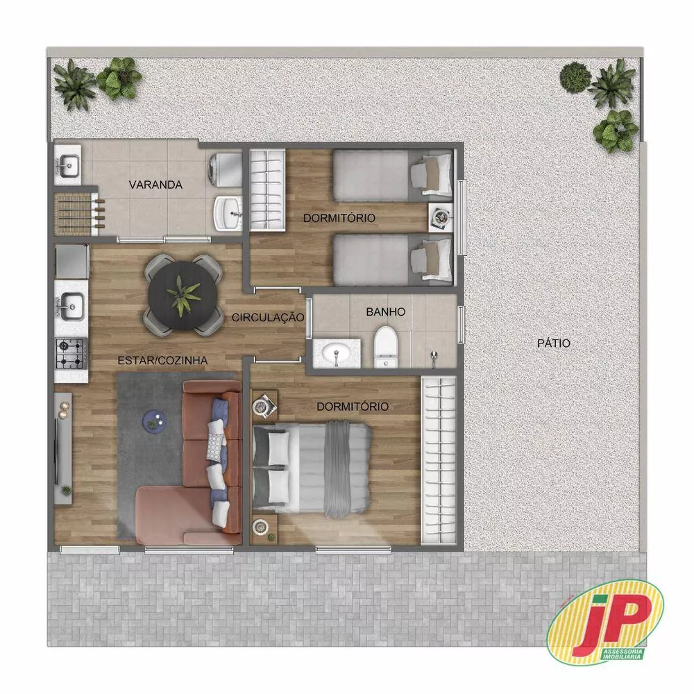 Casa de Condomínio, 2 quartos - Foto 4