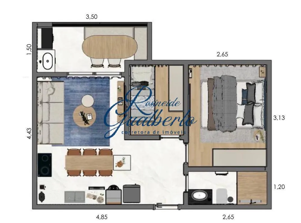 Apartamento, 2 quartos, 43 m² - Foto 6