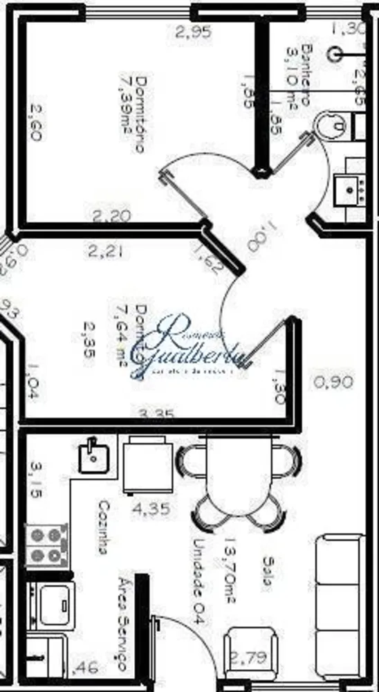 Apartamento, 2 quartos, 48 m² - Foto 1