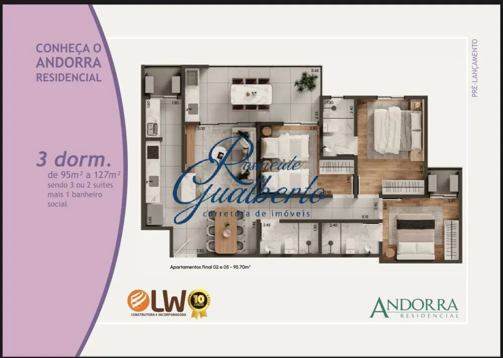 Apartamento, 3 quartos, 95 m² - Foto 5