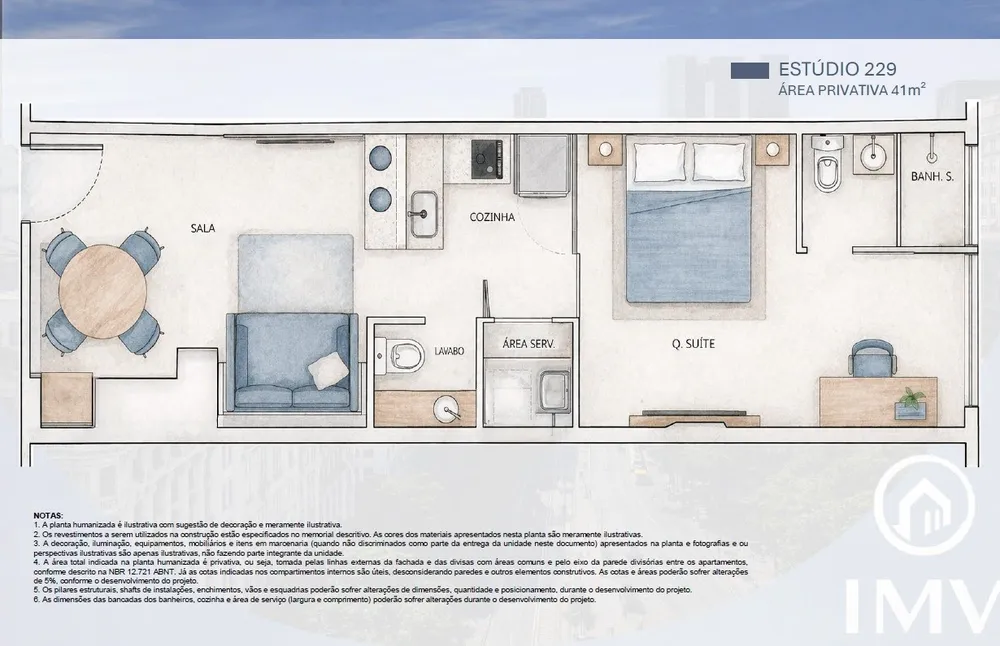 Apartamento, 1 quarto, 41 m² - Foto 2