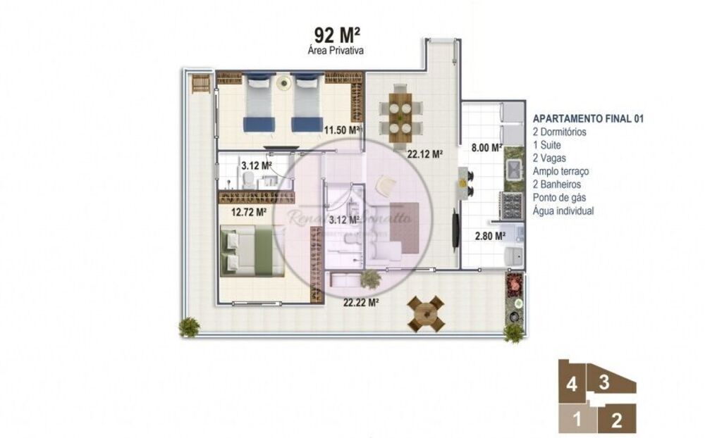 Apartamento, 2 quartos, 92 m² - Foto 22
