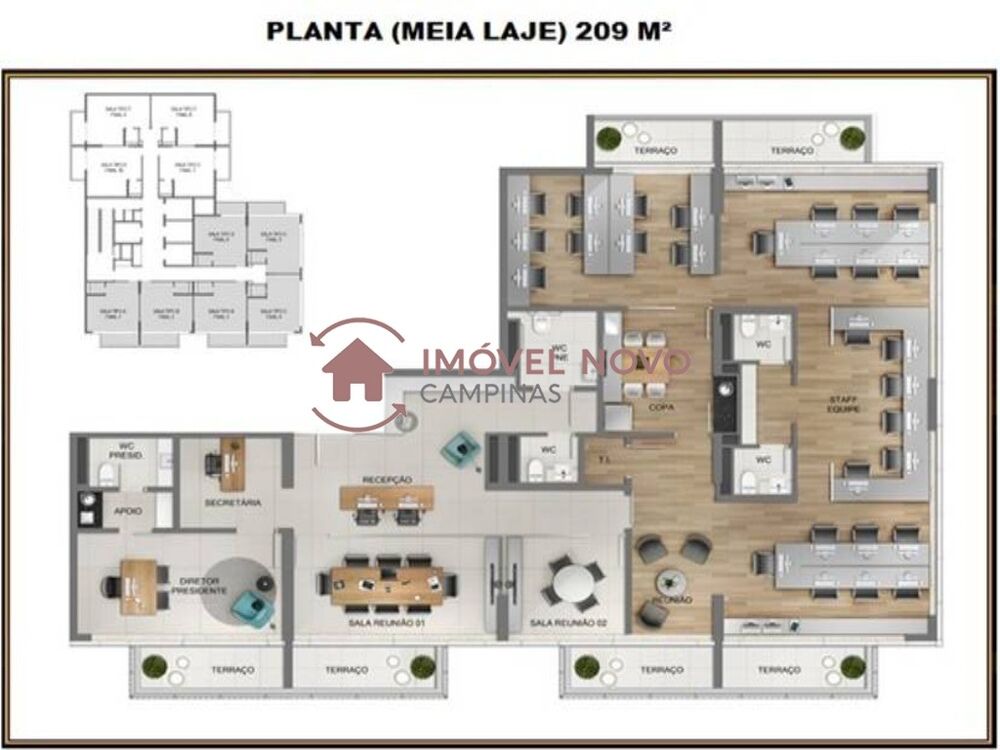 Sala-Conjunto, 209 m² - Foto 12