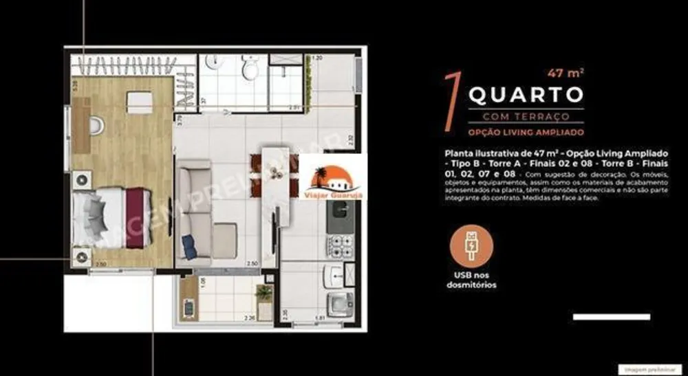Apartamento, 2 quartos, 55 m² - Foto 8